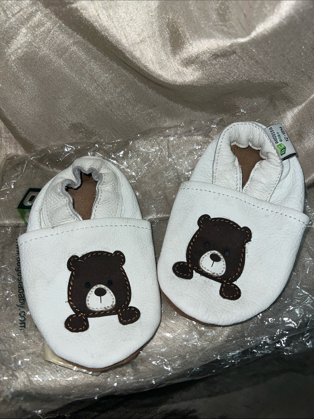 Augusta baby bear shoes moccasins 12-18 months